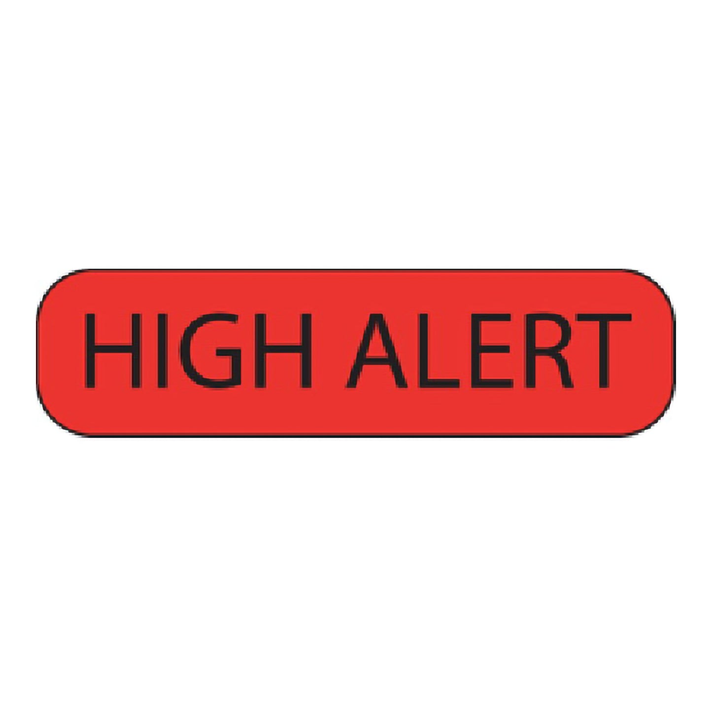 MedVision® "High Alert" Label, 1-7/16 x 3/8 Inch MV02FR6981