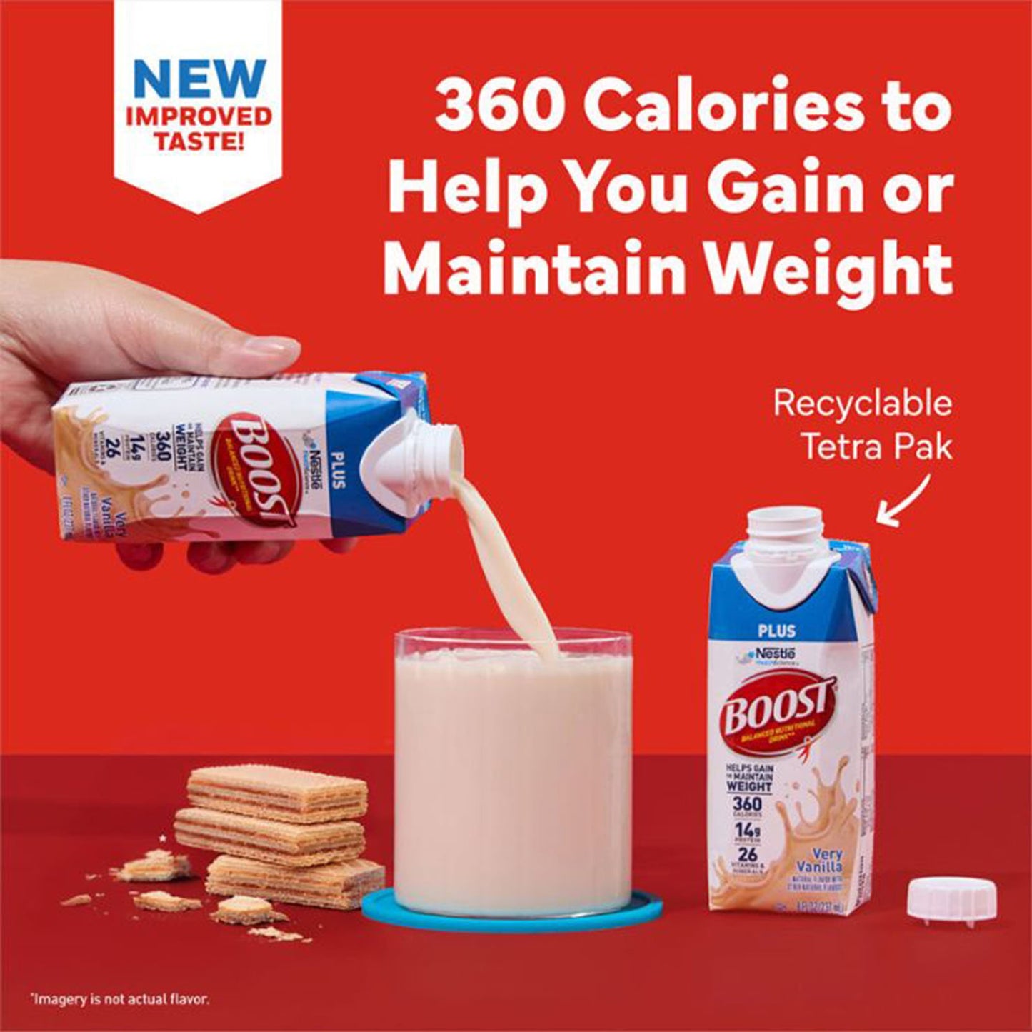 Boost® Plus Strawberry Balanced Nutritional Drink, 8-ounce bottle 00041679933367