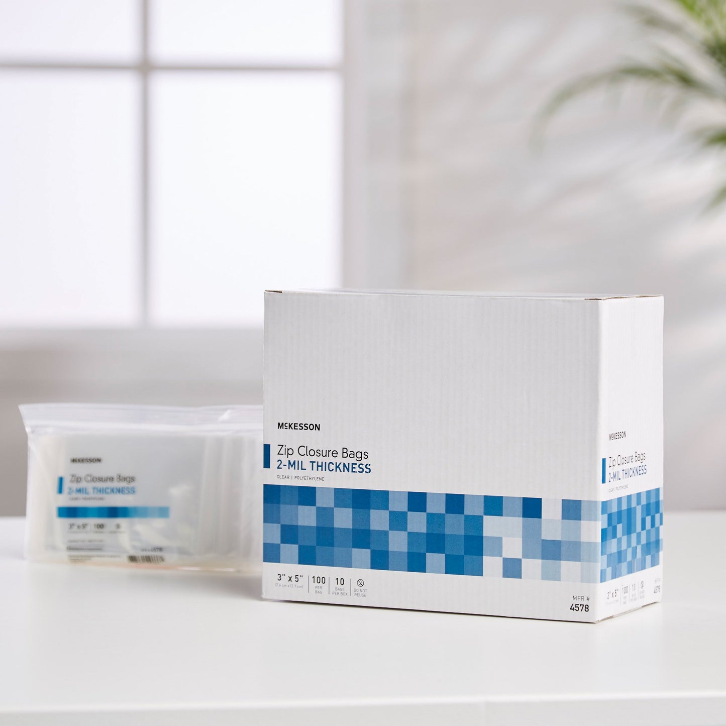 McKesson Zip Closure Bag, 3 x 5 in. 4578