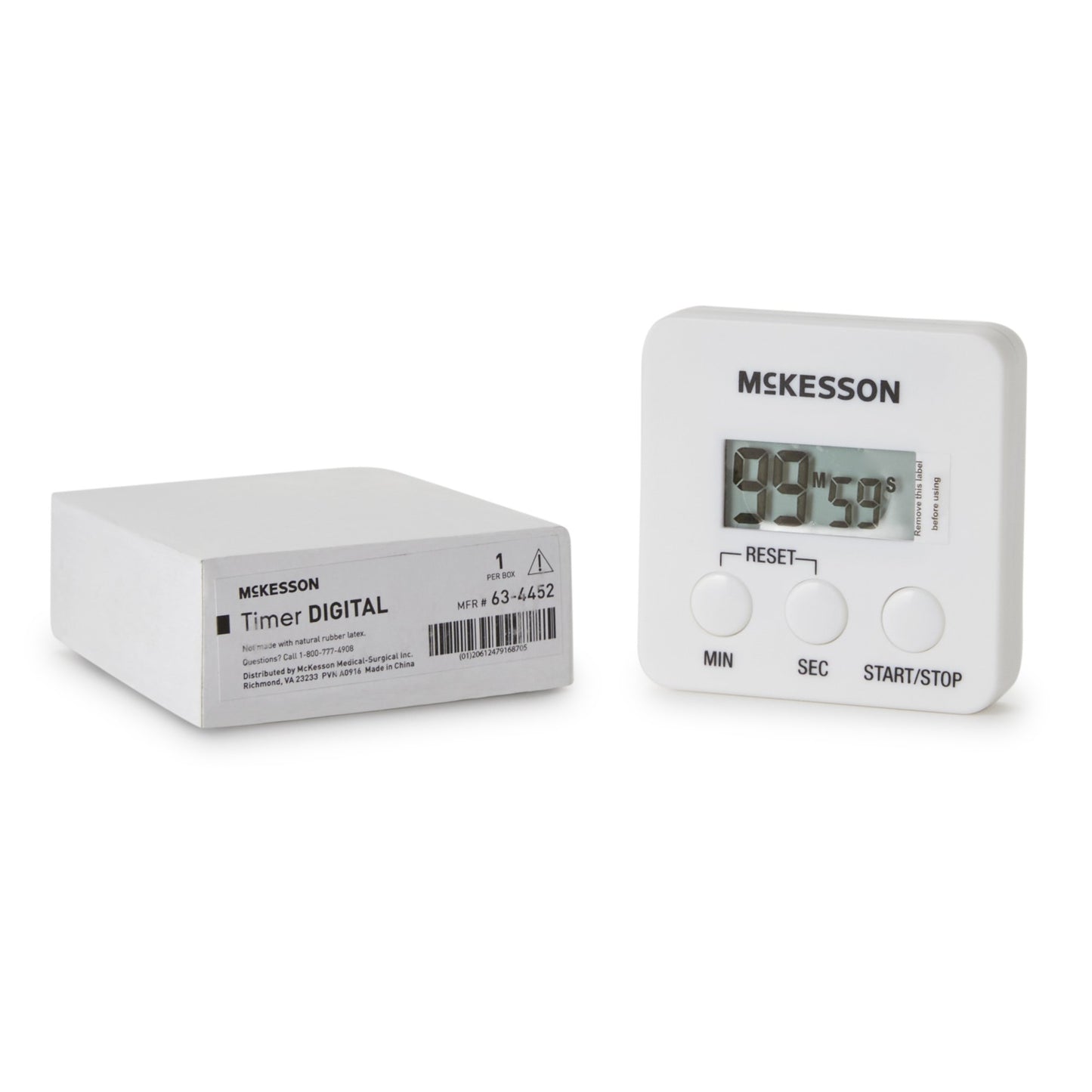 Electronic Alarm Timer Count Down McKesson 100 Minutes Digital Display - 63-4452