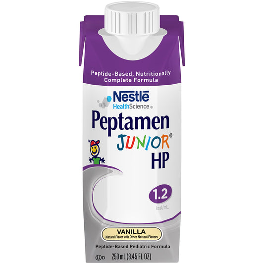Peptamen Junior® HP Peptide-Based Pediatric Formula, Vanilla, 8.45-ounce carton 00043900544588