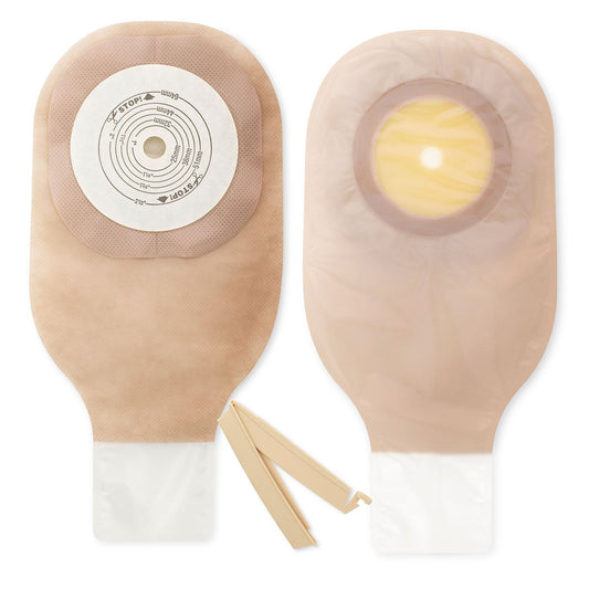 Ostomy Pouch Premier™ One-Piece System 12 Inch Length Flat, Trim to Fit Up to 2-1/2 Inch Stoma Drainable - 8131