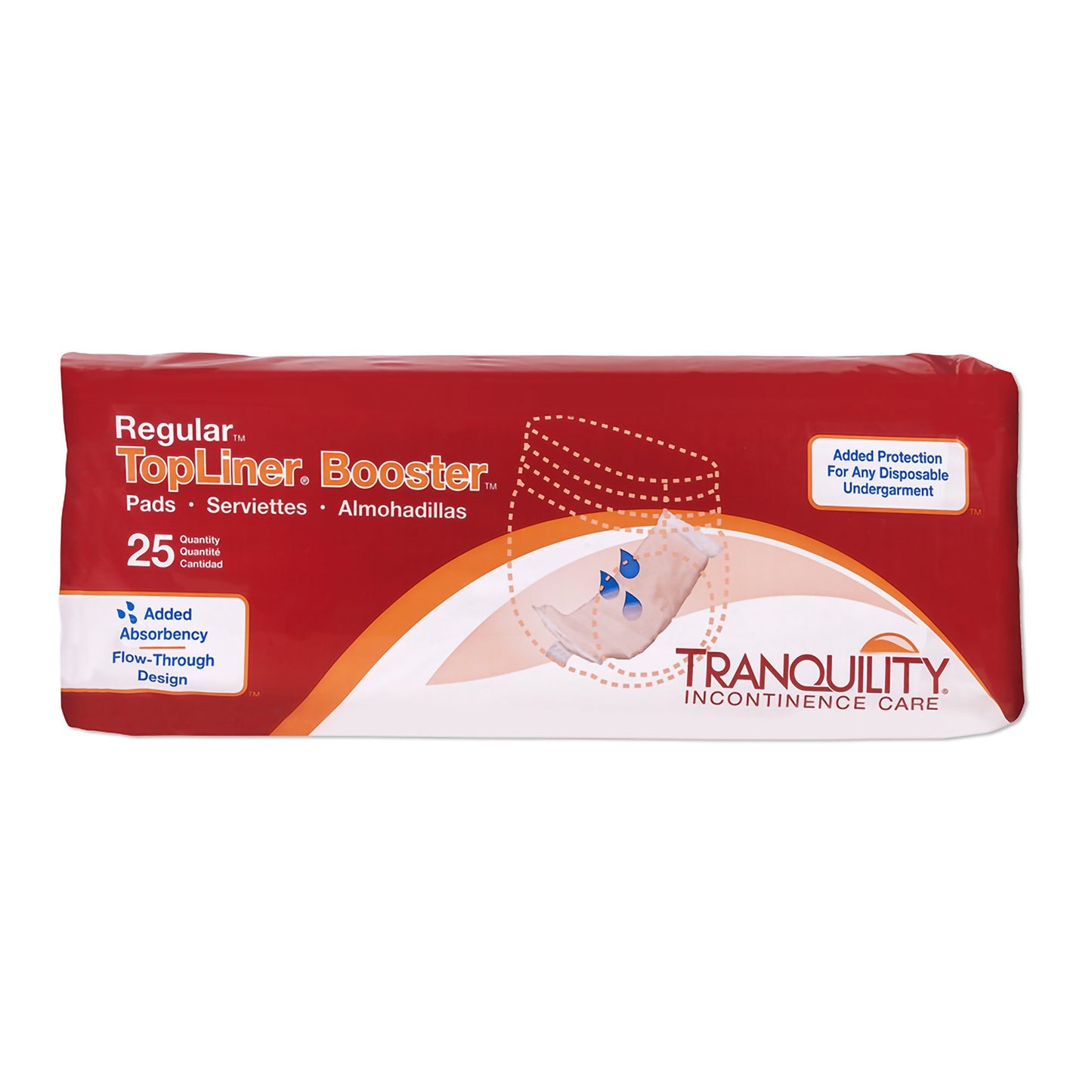 TopLiner™ Added Absorbency Incontinence Booster Pad, 2¾ x 14 Inch 2070