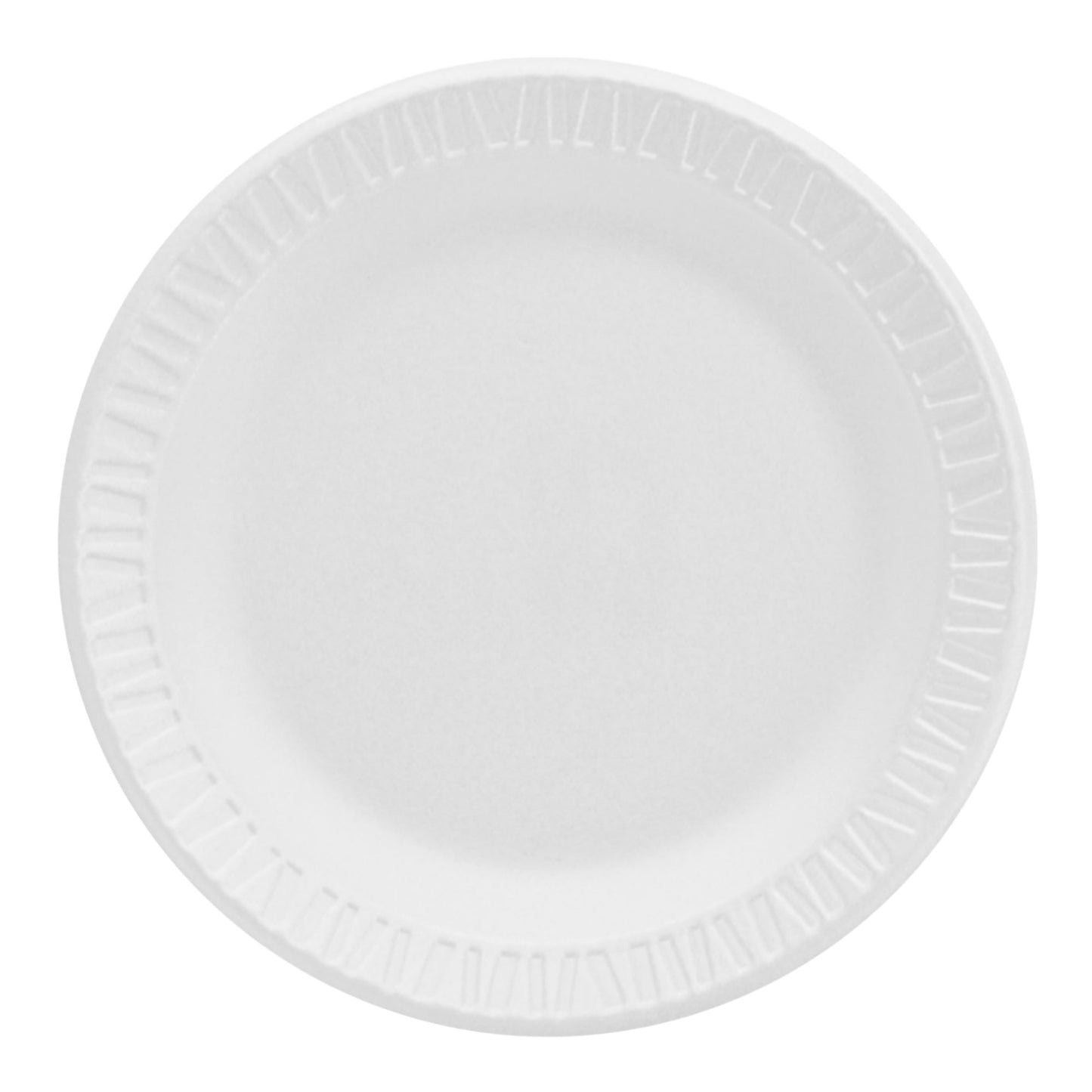 Plate Dart® Concorde® White Single Use Nonlaminated Foam 6 Inch Diameter - 6PWCR