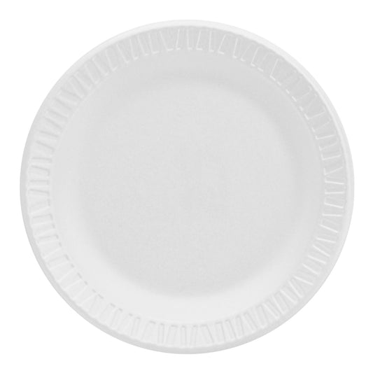 Plate Dart® Concorde® White Single Use Nonlaminated Foam 6 Inch Diameter - 6PWCR