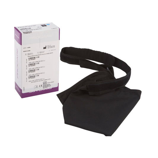Arm Sling with Shoulder Pad Procare® Deluxe D-Ring / Hook and Loop Strap Closure Large - 79-84007