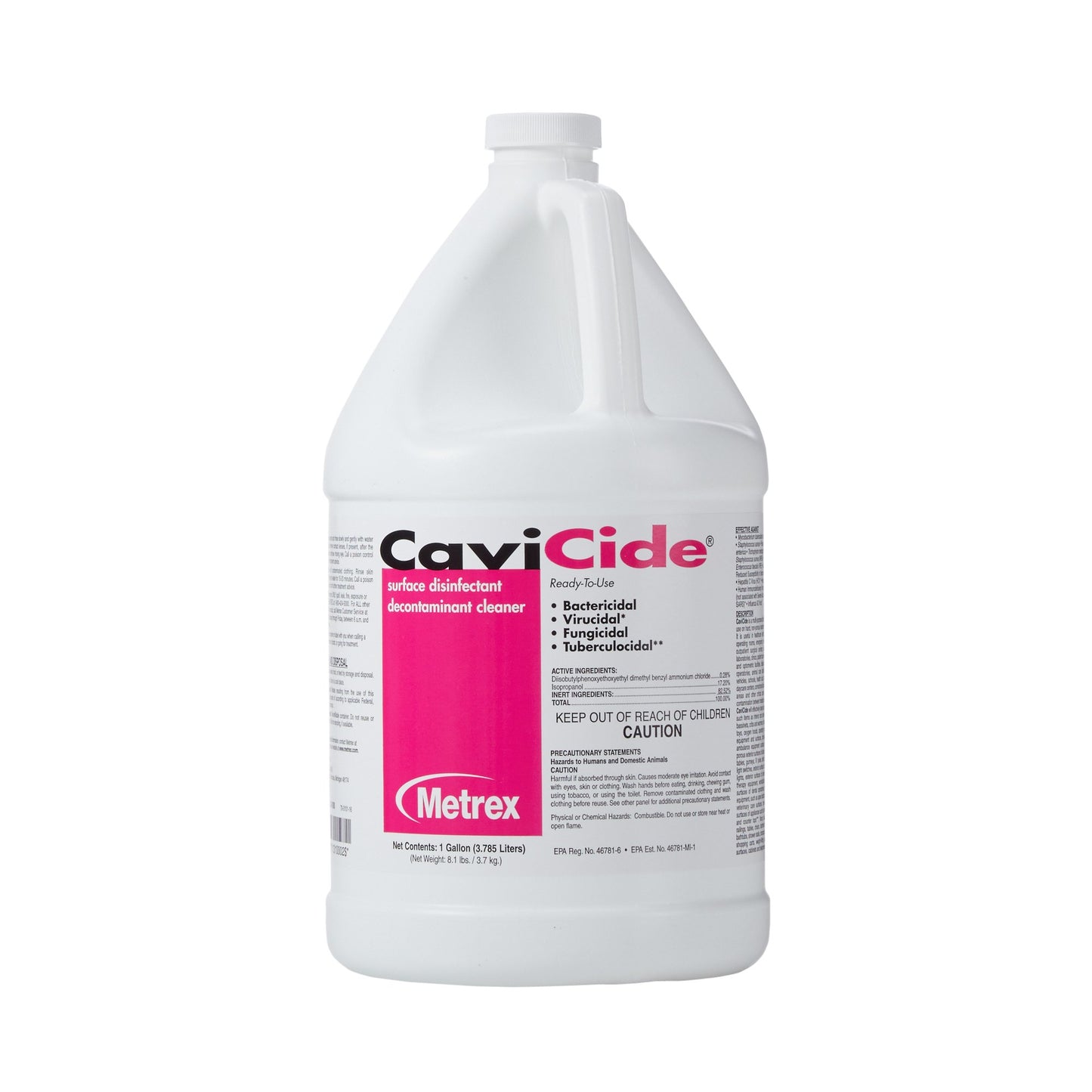 CaviCide Surface Disinfectant Cleaner, Alcohol Based, 1-gallon jug 13-1000