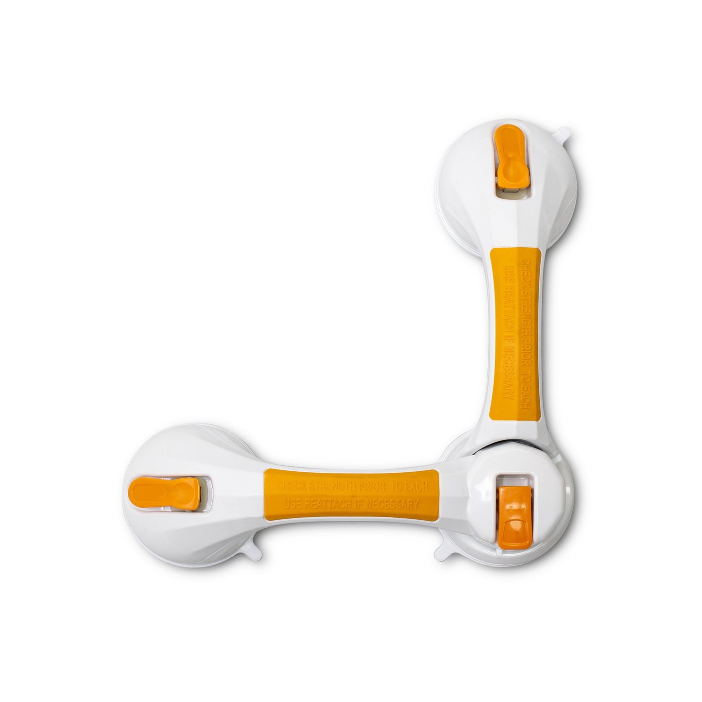 McKesson Rotating Suction-Cup Grab Bar, White/Yellow Plastic 146-RTL13084