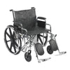 Bariatric Wheelchair McKesson Dual Axle Desk Length Arm Swing-Away Elevating Legrest Black Upholstery 22 Inch Seat Width Adult 450 lbs. Weight Capacit