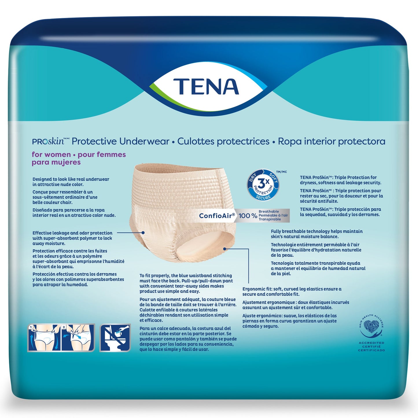 Tena® ProSkin™ Maximum Absorbent Underwear for Women, Small / Medium 73020