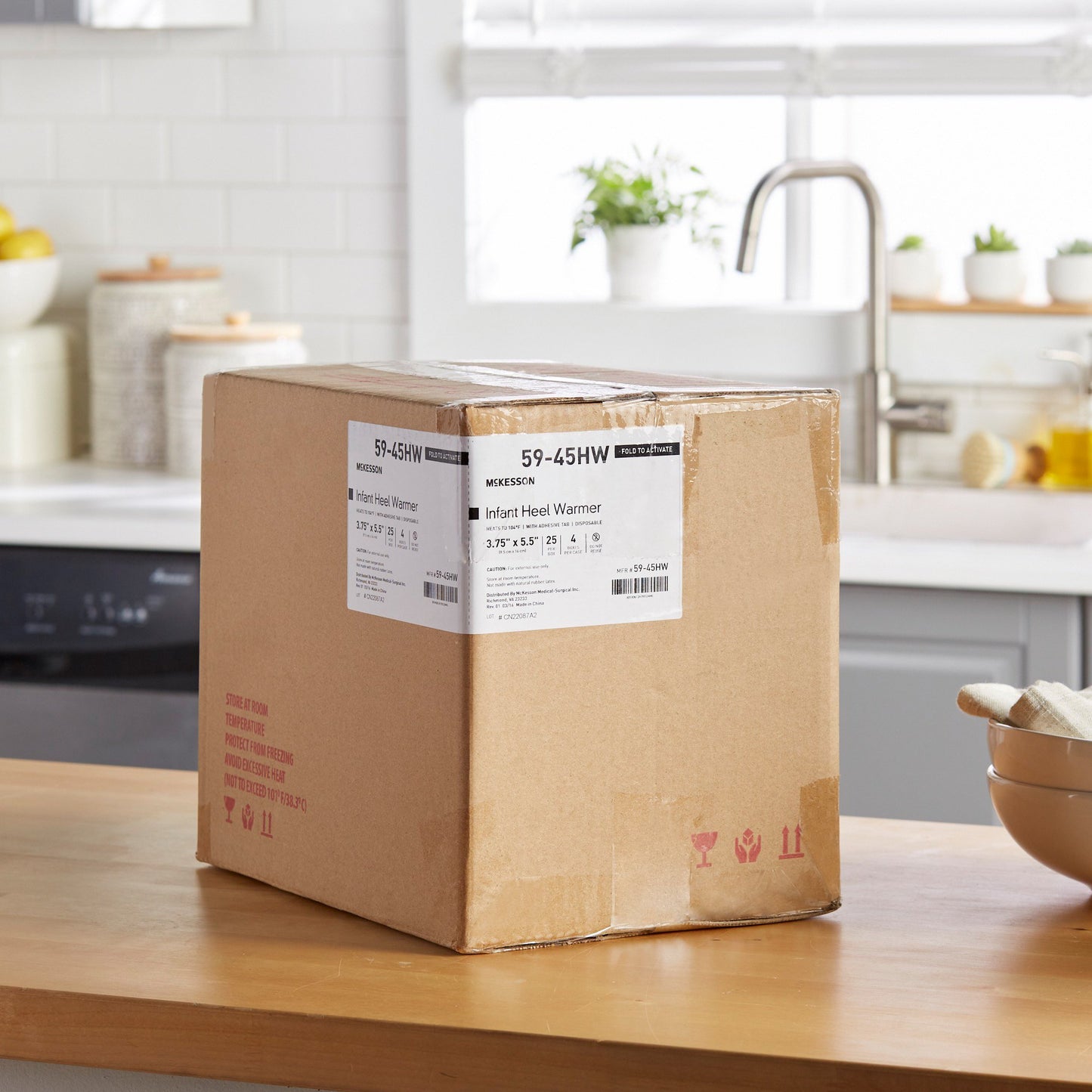 McKesson Infant Heel Warmer, 3¾ x 5½ Inch 59-45HW