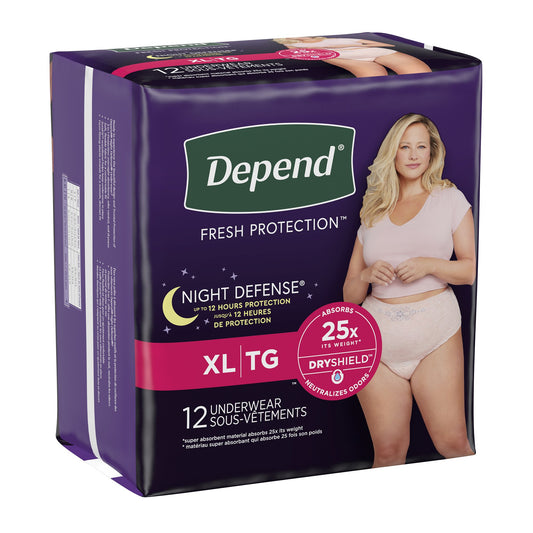 Depend® Night Defense® Women's Absorbent Underwear, X-Large 55154
