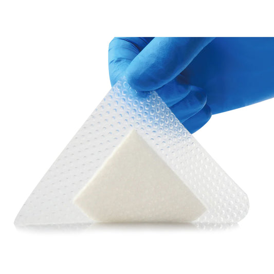 Super Absorbent Dressing Excel SAP Silicone Adhesive 6 X 7 Inch Square MP00791