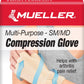 Compression Glove Mueller® Compression & Support Gloves Fingerless Small / Medium Over-the-Wrist Length Ambidextrous 6905