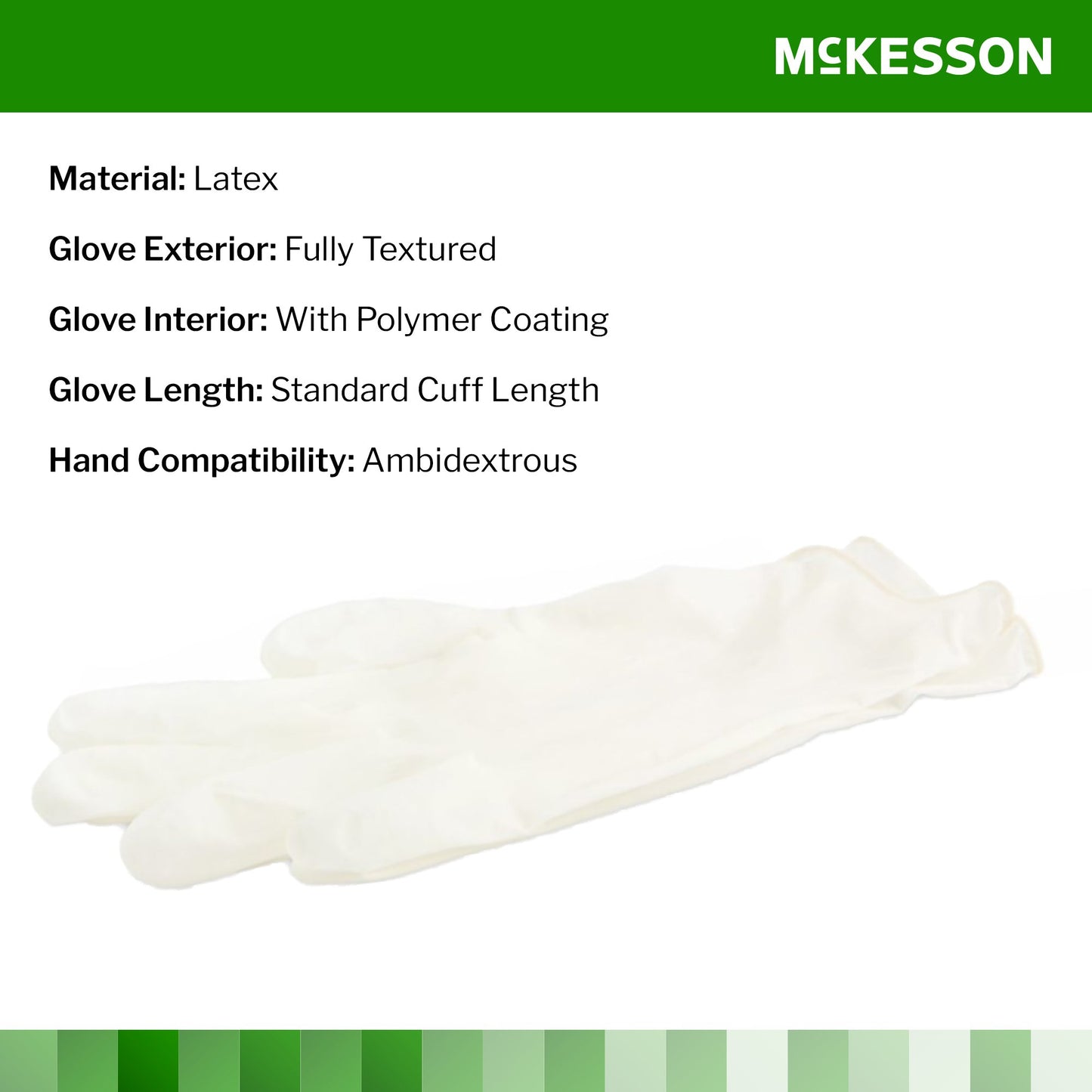McKesson Confiderm® Latex Exam Glove, Extra Large, Ivory 14-1384