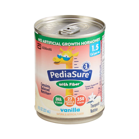 Pediatric Oral Supplement PediaSure® 1.5 Cal with Fiber Vanilla Flavor 8 oz. Can Liquid Fiber - 67374
