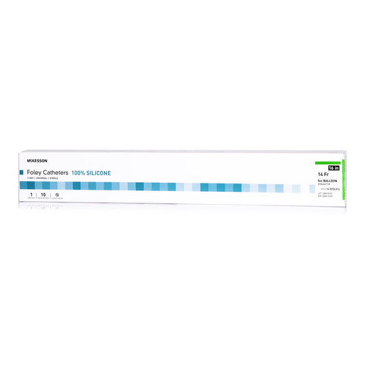 Foley Catheter McKesson 2-Way Standard Tip 5 cc Balloon 14 Fr. Silicone - 16-SFOL514
