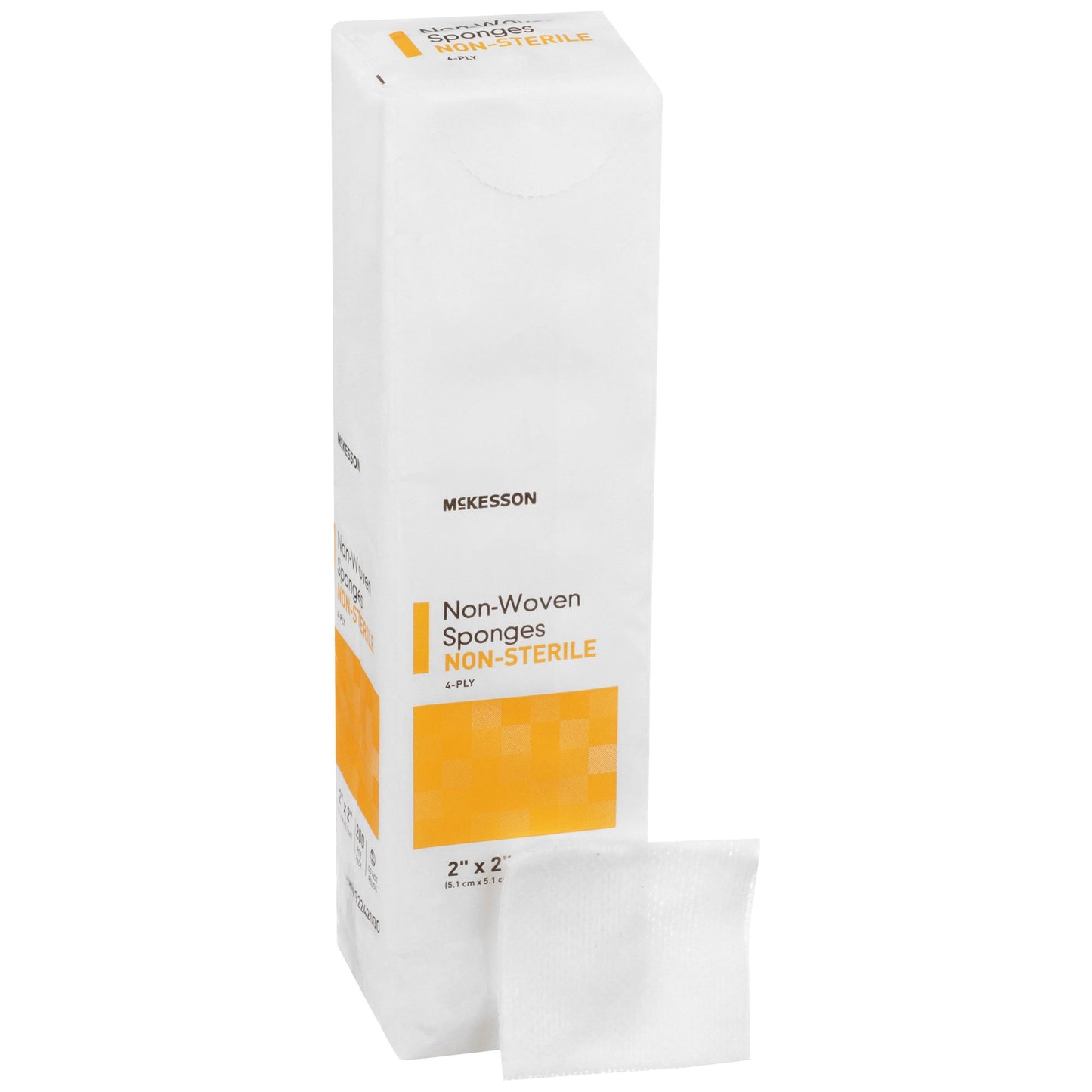 Nonwoven Sponge McKesson 2 X 2 Inch 4-Ply NonSterile 200 per Pack - 92242000