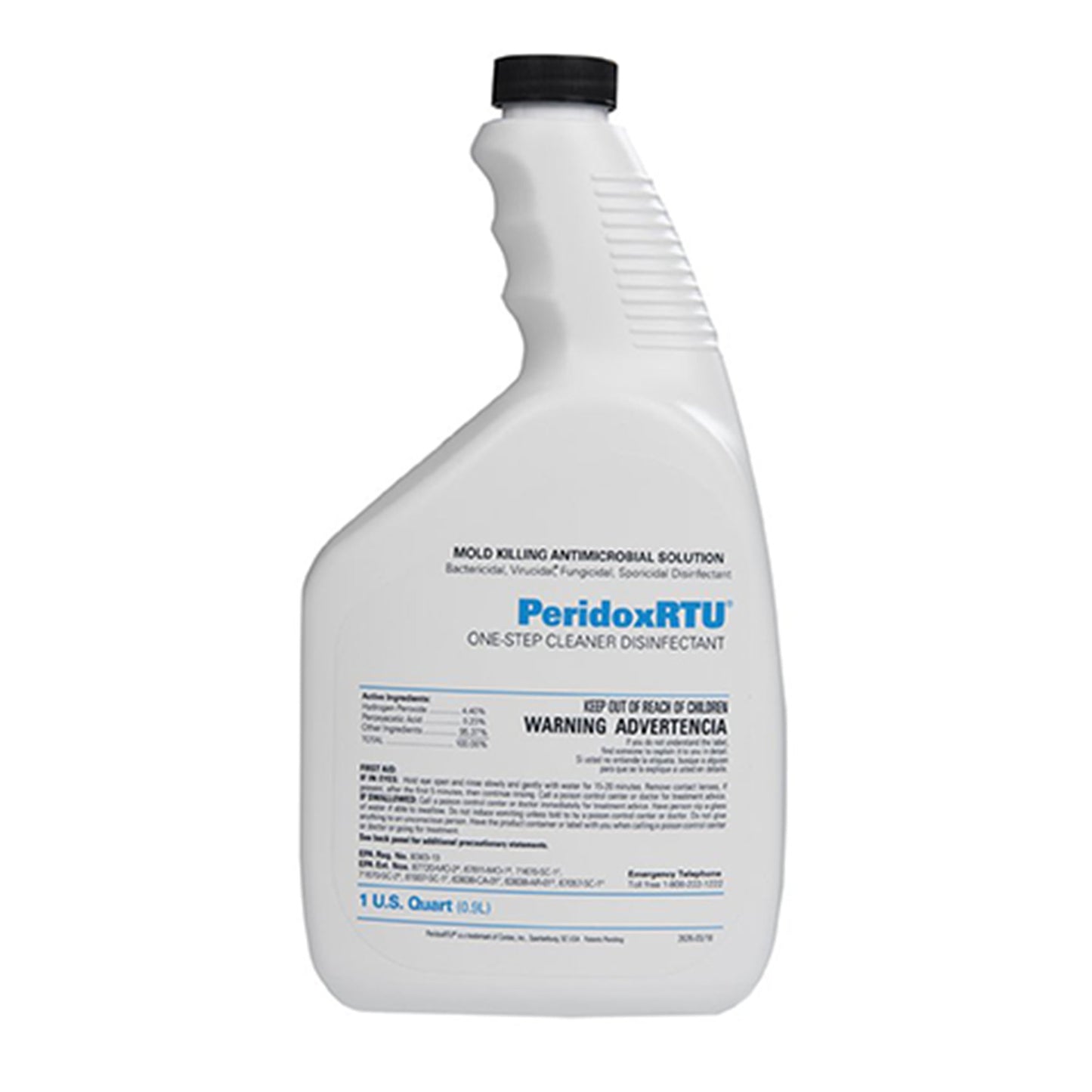 Surface Disinfectant Cleaner PeridoxRTU™ Peroxide Based Manual Pour Liquid 32 oz. Bottle Vinegar Scent NonSterile - 19084304