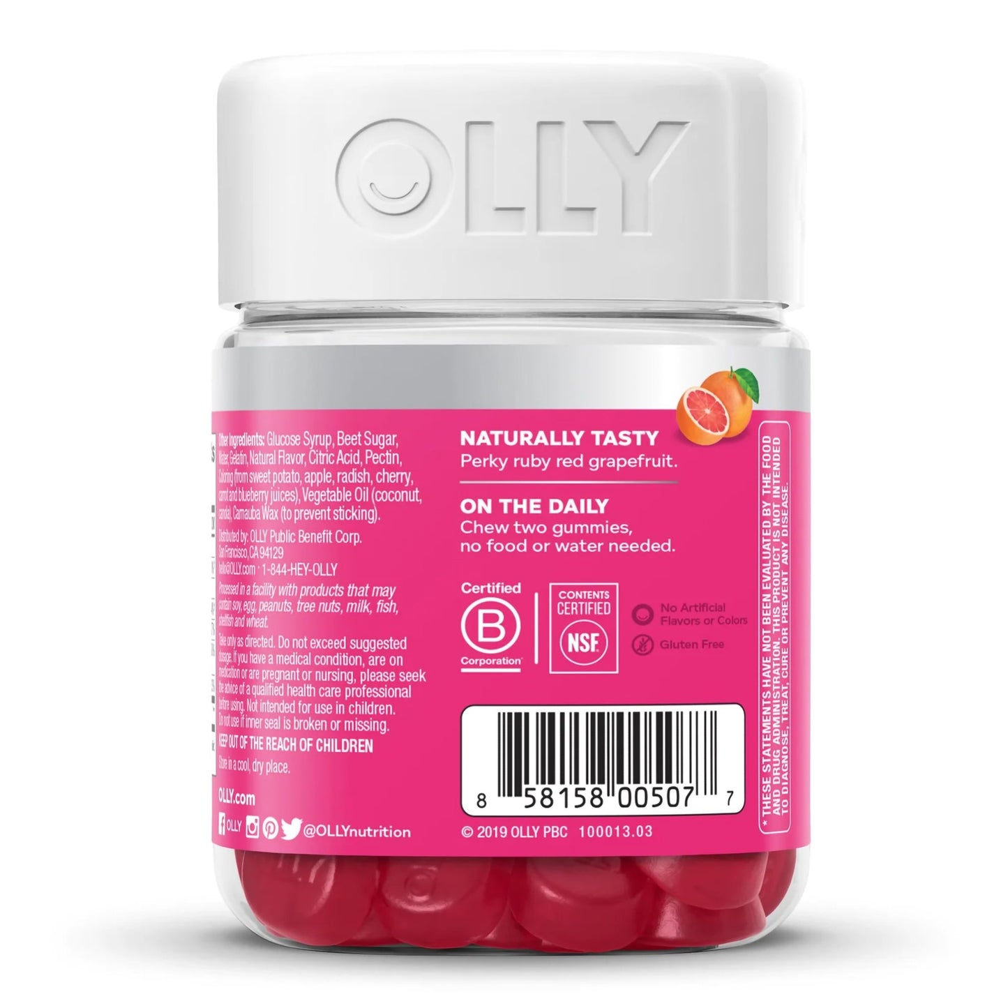 Olly Undeniable Beauty Gummies Grapefruit Glam 85815800507