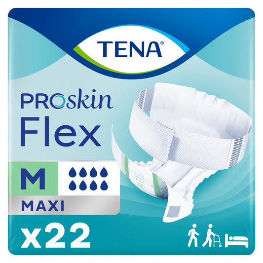 Unisex Adult Incontinence Belted Undergarment TENA® ProSkin™ Flex Maxi Size 12 Disposable Heavy Absorbency - 67837