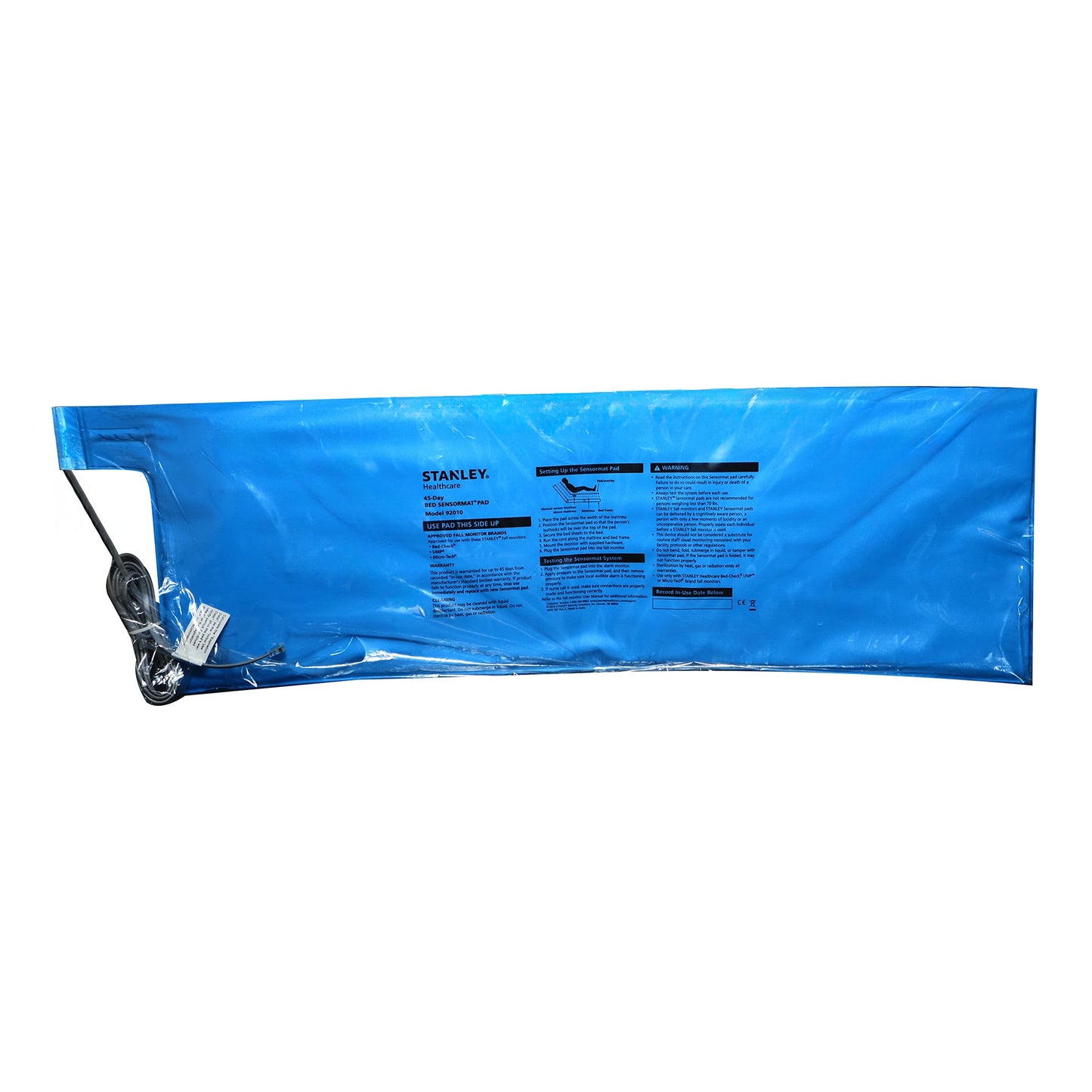 Stanley Security Solutions Stanley Standard Bed Alarm Pad, 10 x 30 Inch 92010, 1 Each