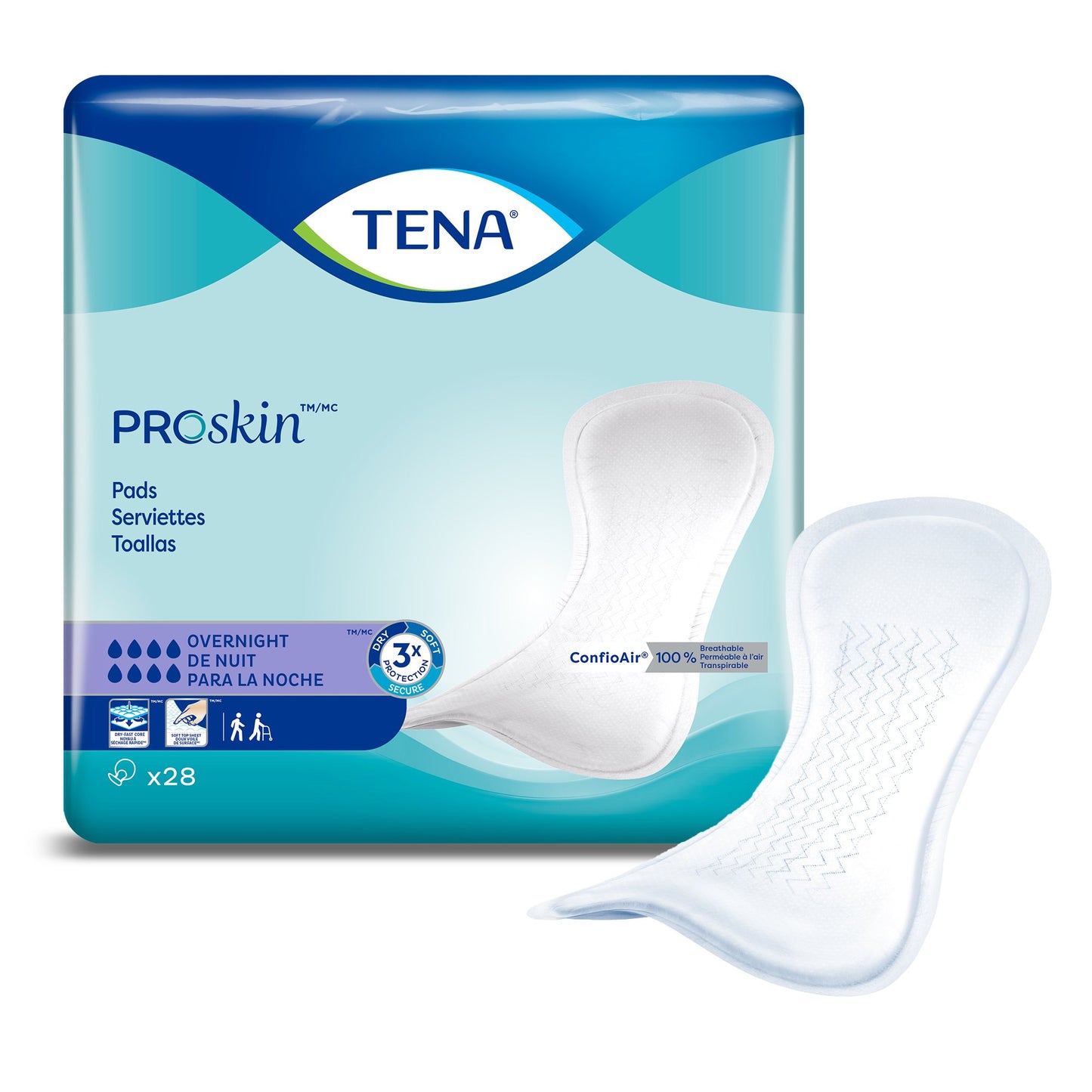 Tena® ProSkin™ Overnight Incontinence Pads 47809