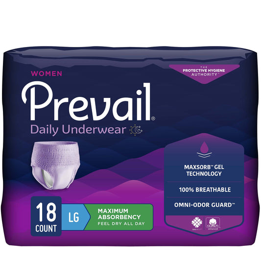 Prevail® for Women Daily Absorbent Underwear, Large, Heavy Absorbency | PWC-513/1 Medsitis.com_Medsitis_Medical_Supply_1