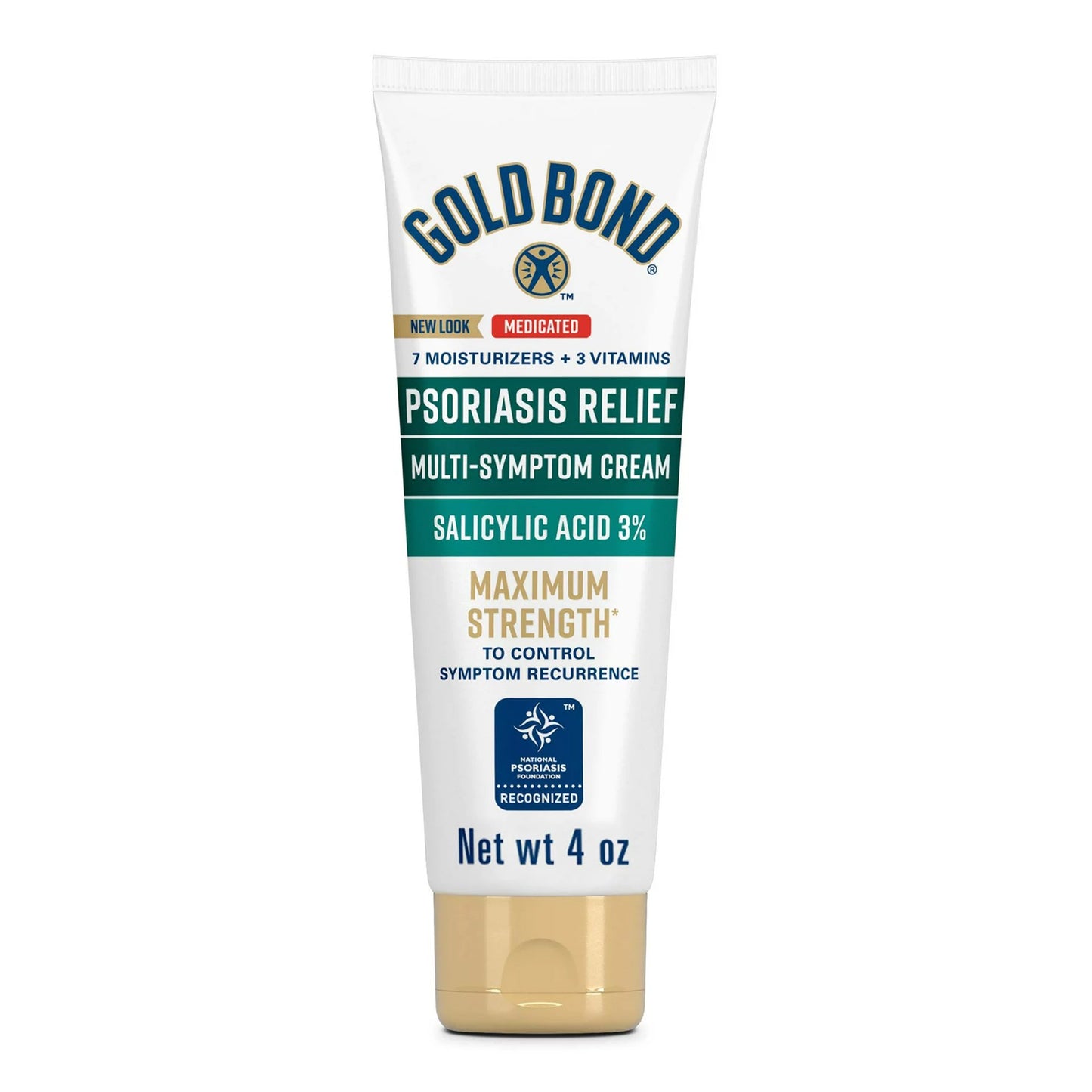 Psoriasis Cream Gold Bond® Psoriasis Relief 4 oz. Tube Unscented Cream 04116704125