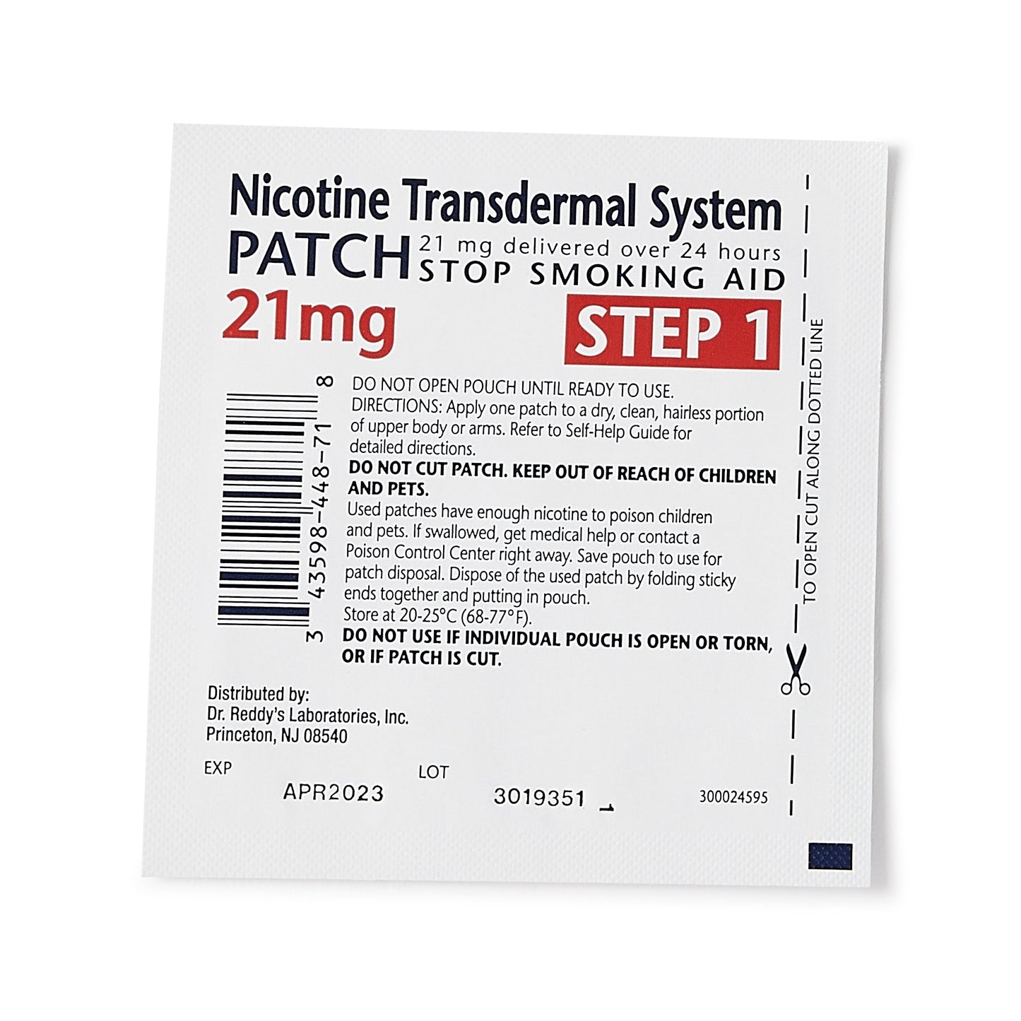 Habitrol® Nicotine Transdermal System Patches 21 mg 43598044874