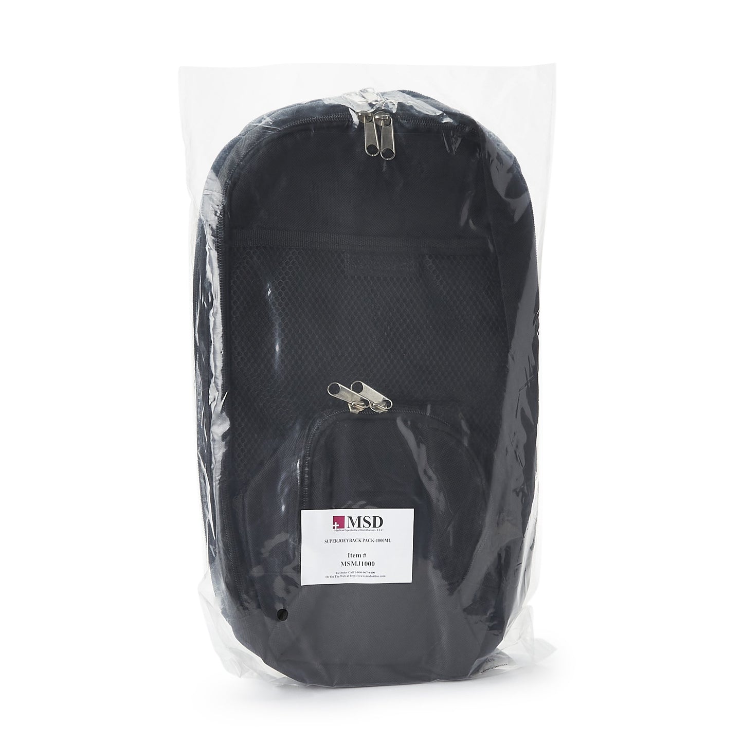 McKesson Feeding Pump Backpack for Two 1000-mL Bags, Kangaroo™ Dual Flush System MJ1000