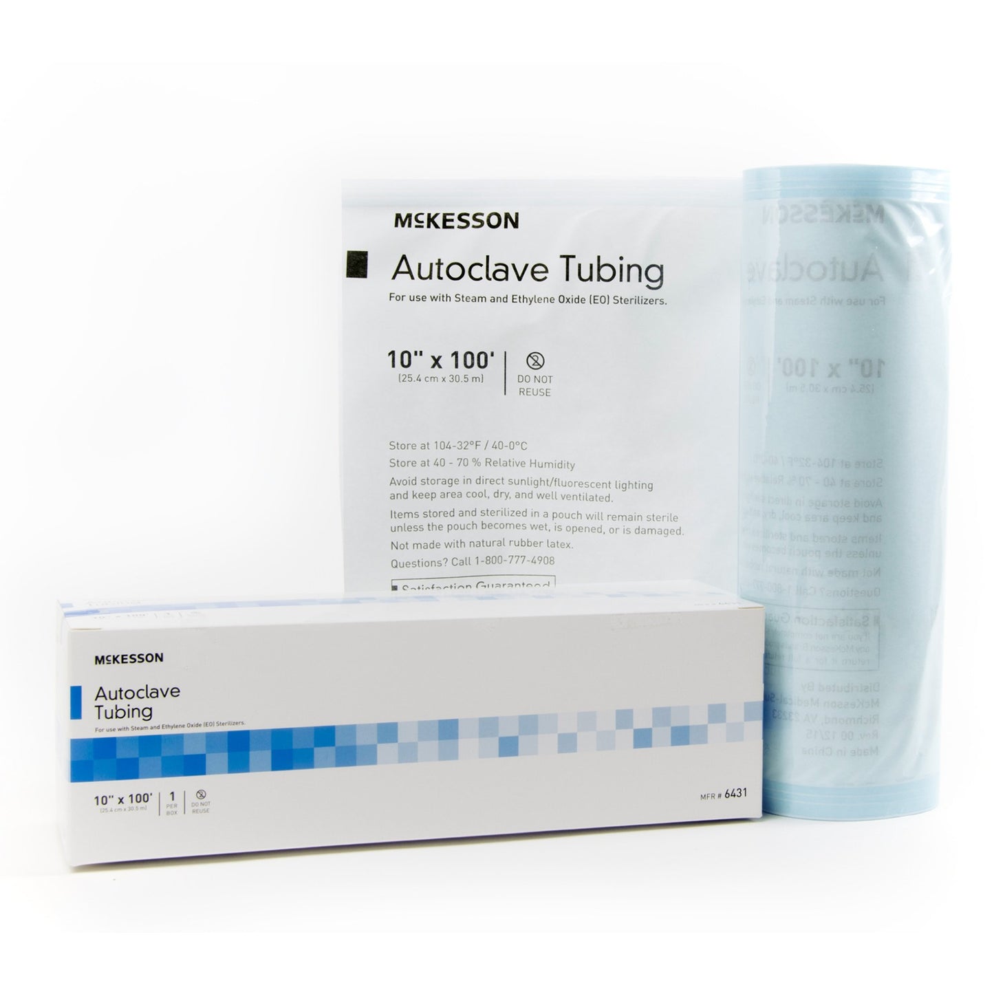 McKesson Sterilization Tubing 10 Inch X 100 Foot - 6431