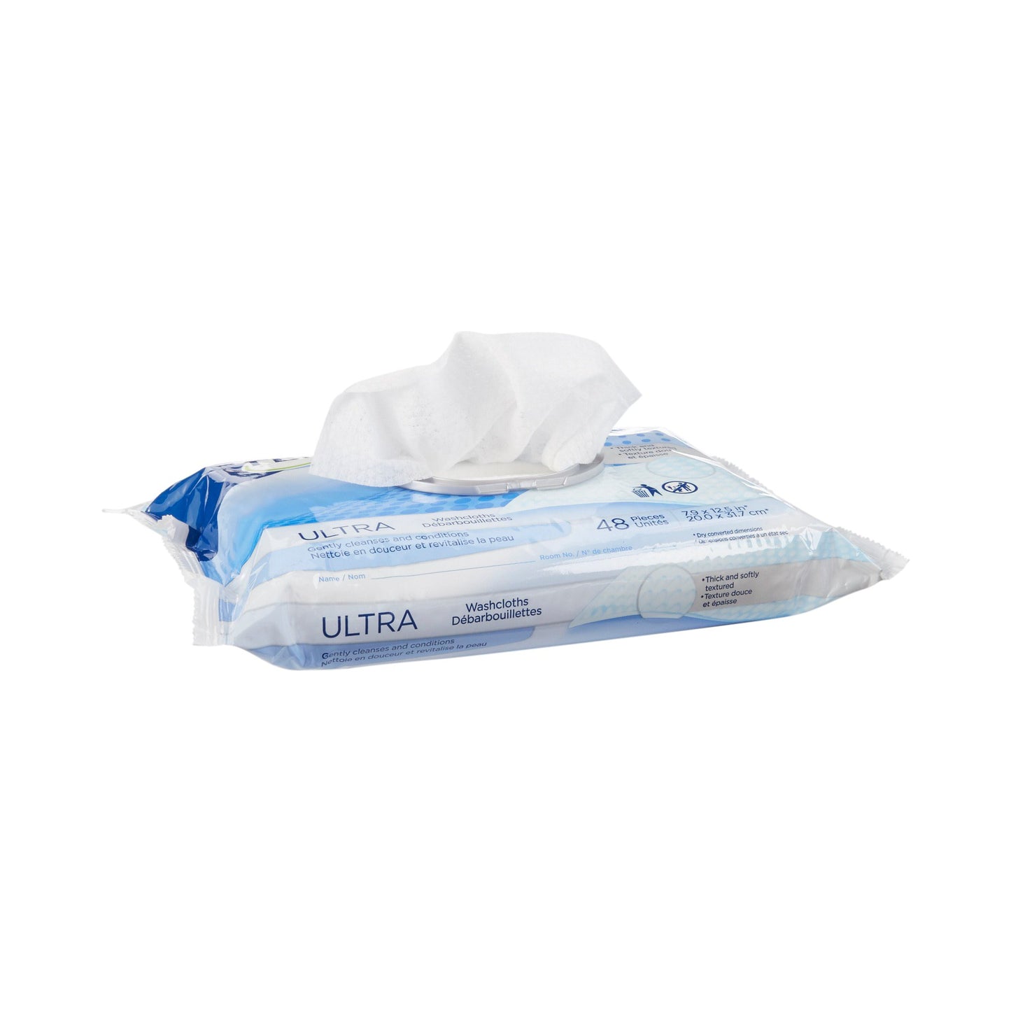 Tena® Ultra Washcloths, Disposable, Soft Pack 65720