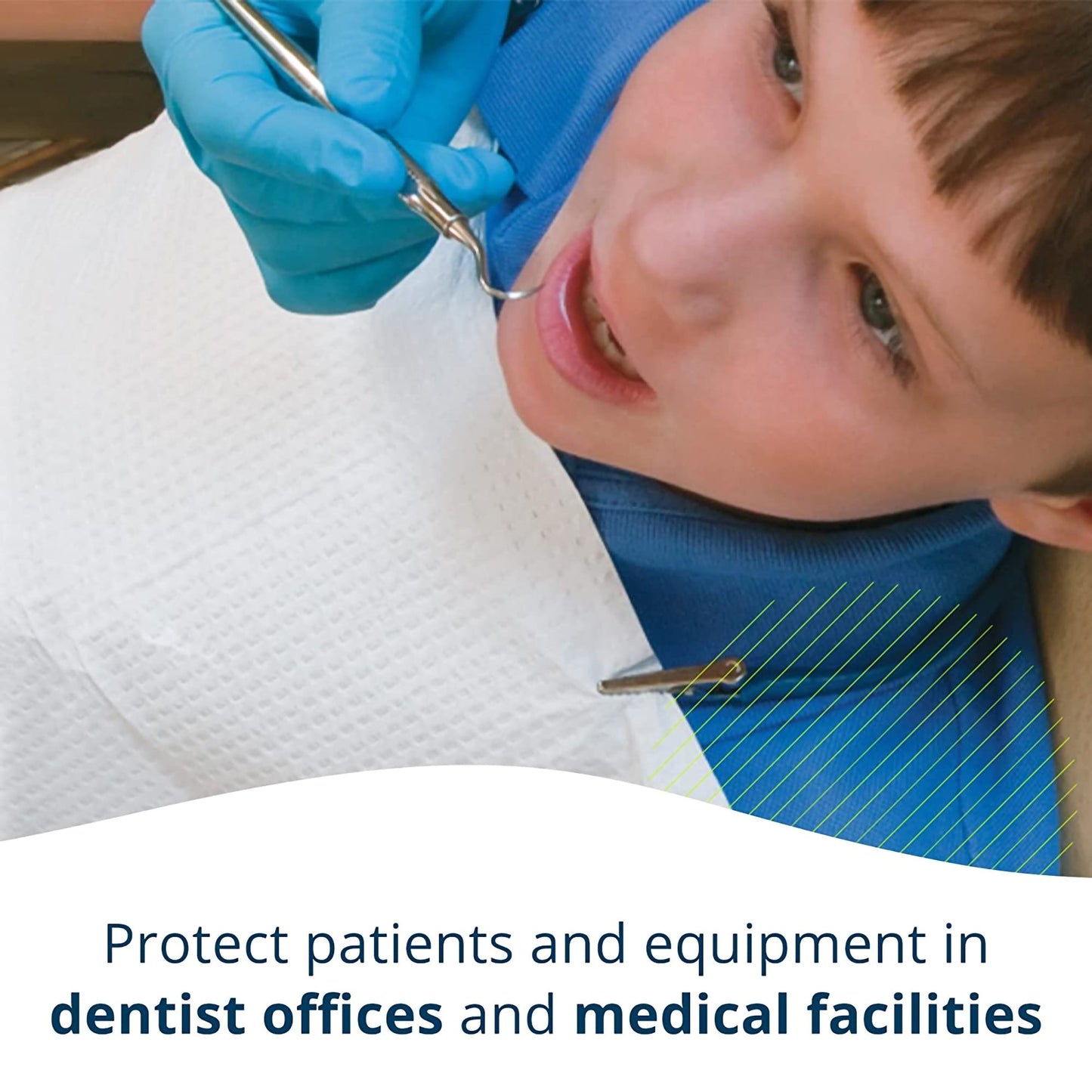 Tidi® Ultimate Teal Procedure Towel, 13 x 18 Inch 917410