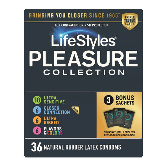 Lifestyles® Pleasure Collection Condom Variety Pack 310183