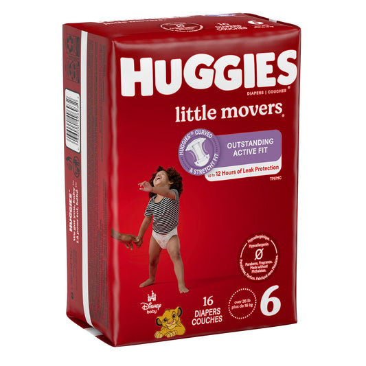 Huggies® Little Movers® Diaper, Size 6 49693