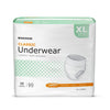 Unisex Adult Absorbent Underwear McKesson Classic Pull On with Tear Away Seams X-Large Disposable Light Absorbency - UWEXL