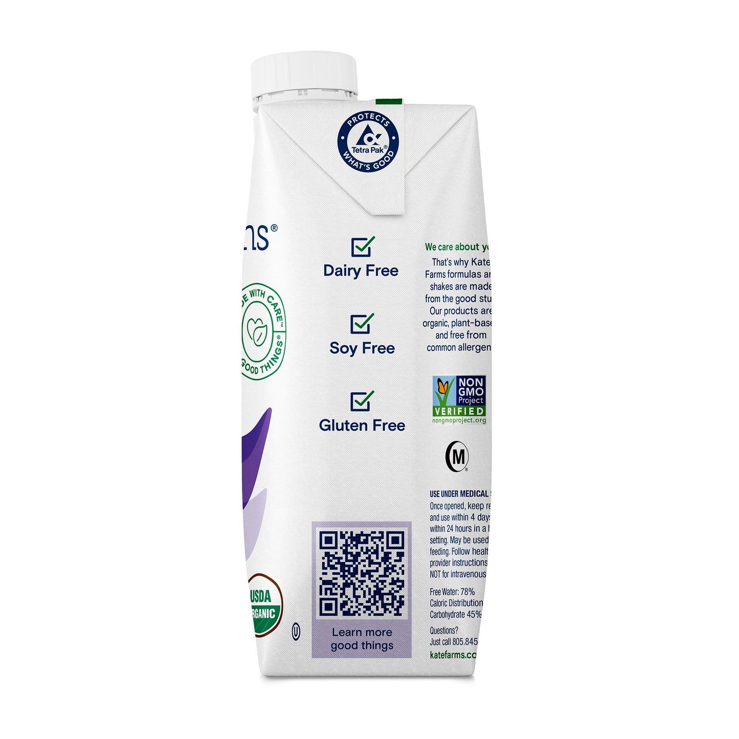 Kate Farms® Peptide 1.0 Sole-Source Nutrition Formula, 11-ounce carton 811112030492