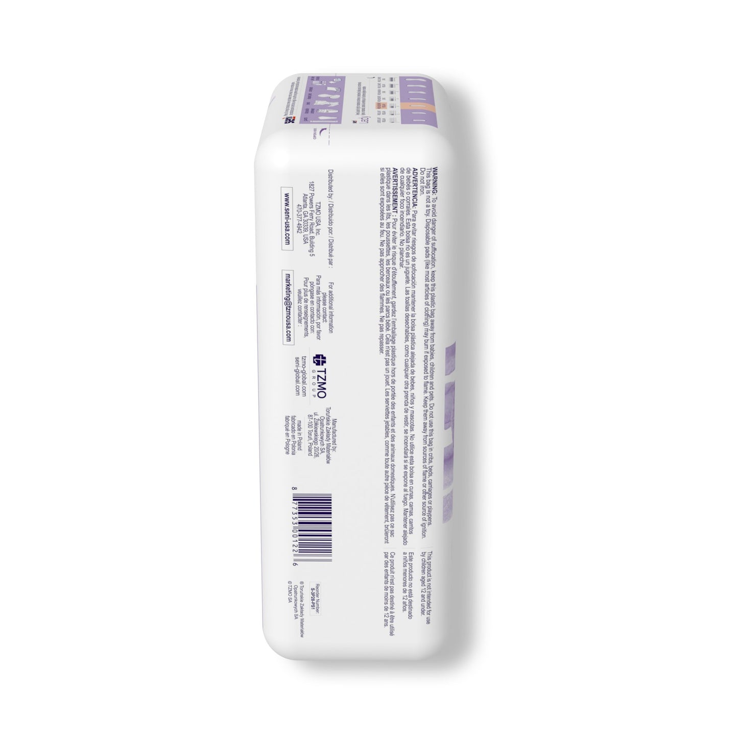 Seni® Lady Moderate Absorbency Bladder Control Pads, Regular S-3P28-PS1
