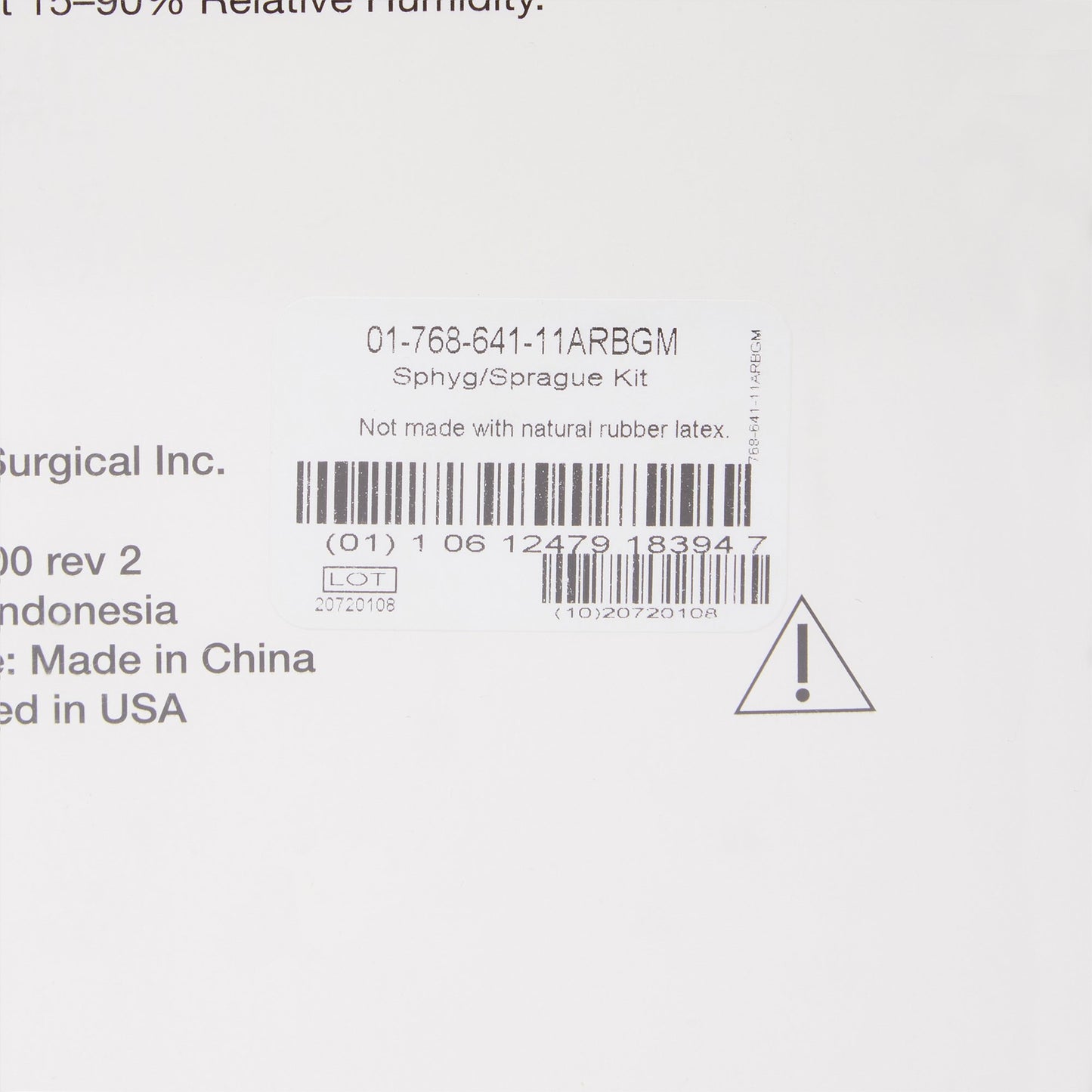 McKesson Lumeon™ Aneroid Sphygmomanometer/Sprague Kit 01-768-641-11ARBGM