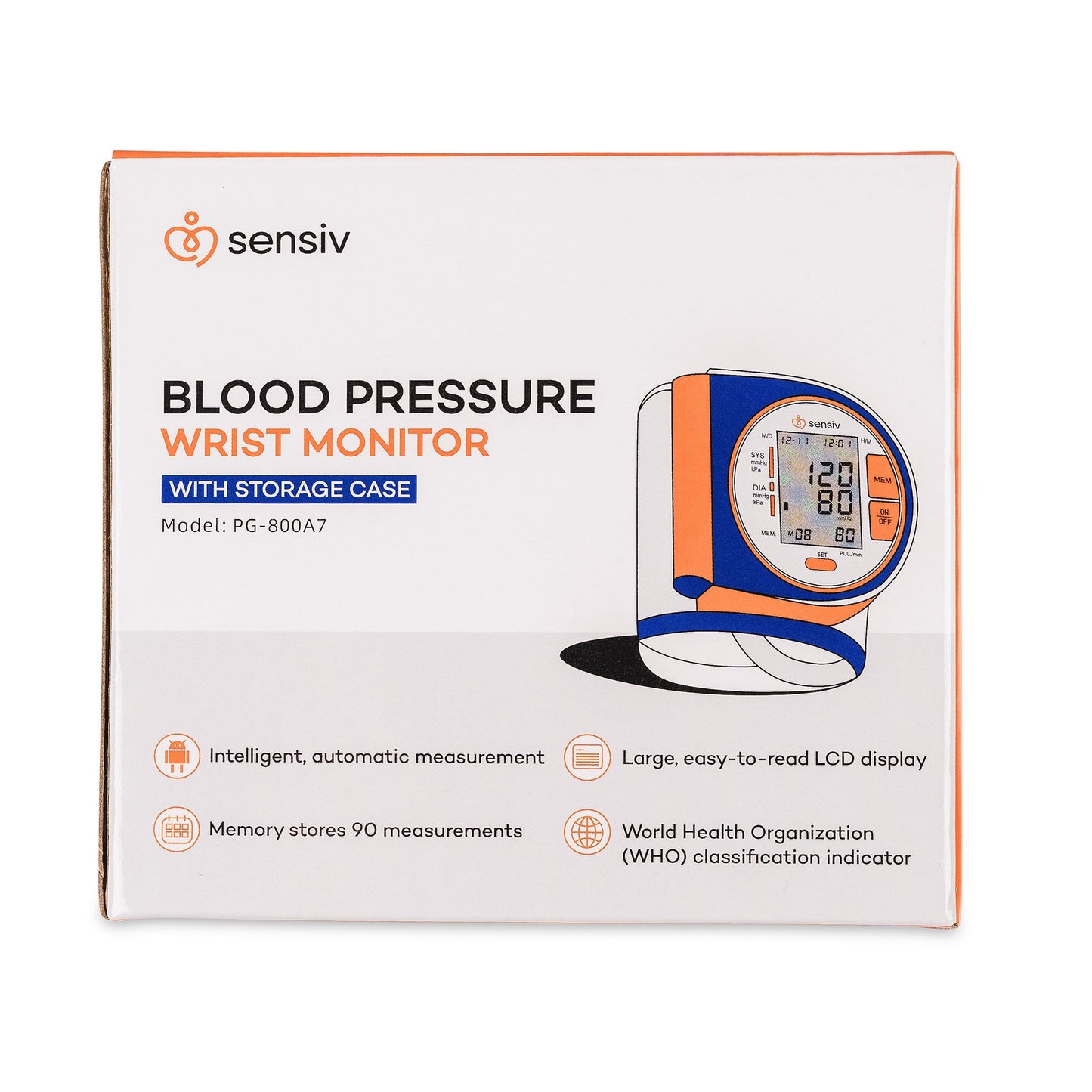 Sensiv Wrist Blood Pressure Monitor SENBPWR