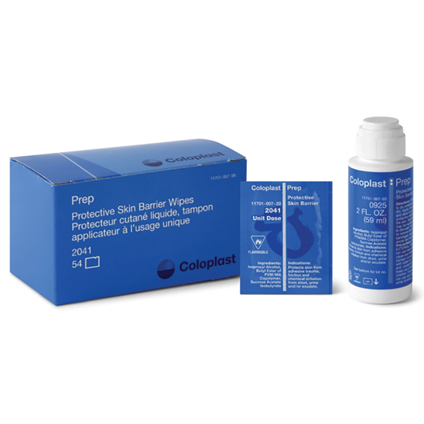 Skin Barrier Wipe Coloplast® Prep™ 50 to 75% Strength Propan-2-ol Individual Packet NonSterile - 2041
