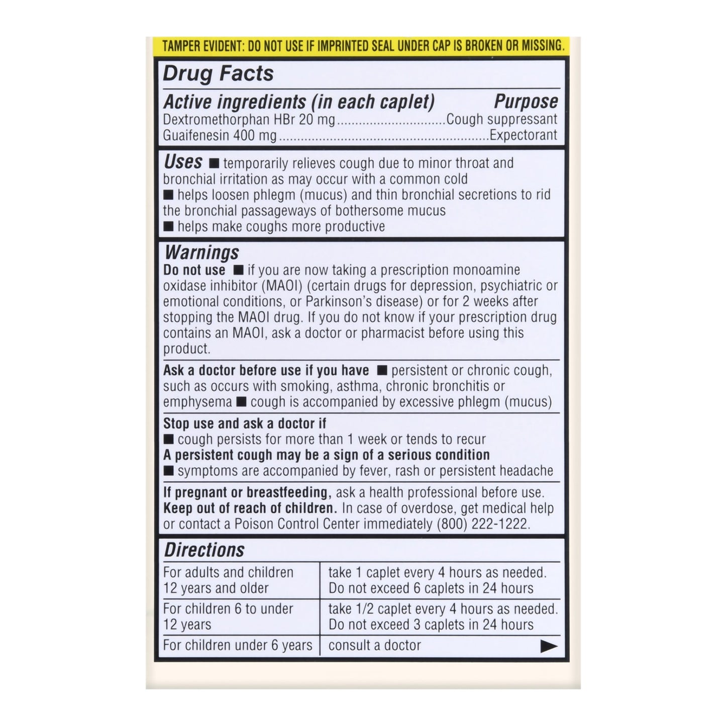 Thrive & Foster™ Chest Congestion Relief DM Guaifenesin Dextromethorphan Caplets 70677105501