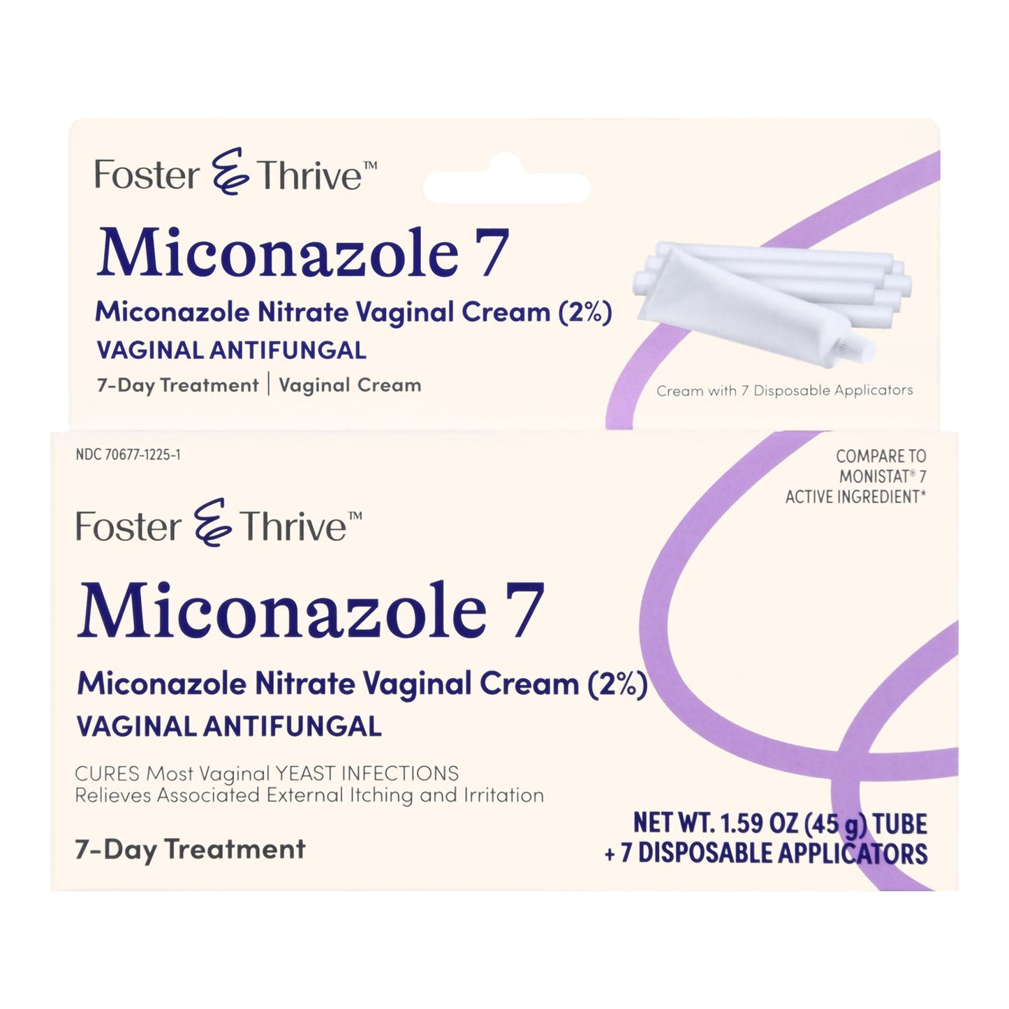 Foster & Thrive™ Miconazole Nitrate Vaginal Antifungal, 7 Day Cream 70677122501