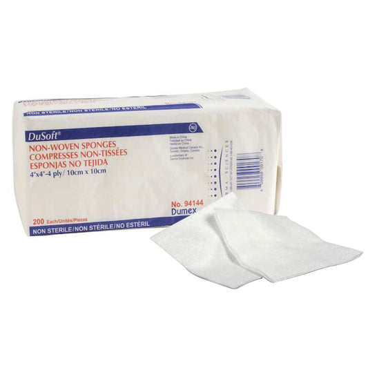 Nonwoven Sponge Dusoft 4 X 4 Inch 4-Ply NonSterile 200 per Pack - 94144