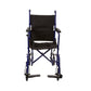 McKesson Lightweight Transport Chair, Black with Blue Finish 146-ATC19-BL