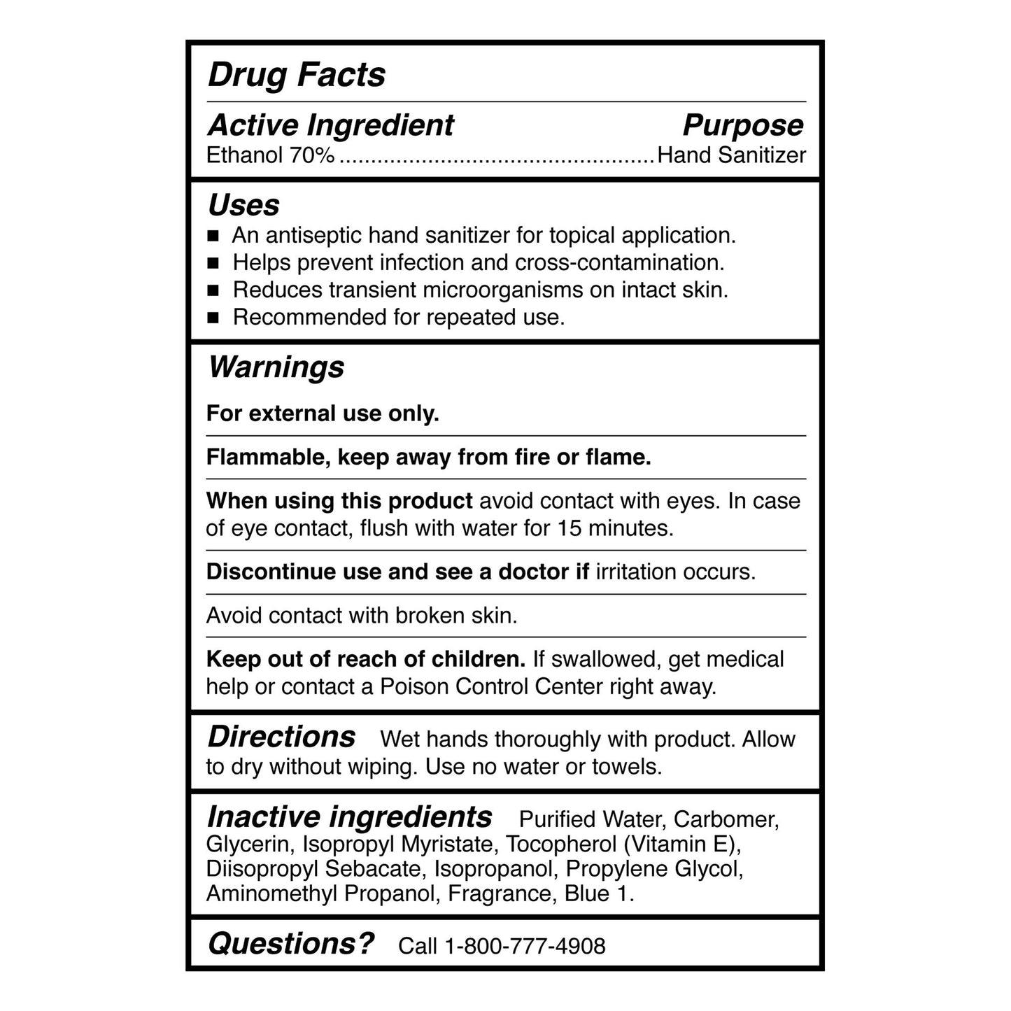 McKesson Premium Hand Sanitizer, 70% Alcohol Gel, 8 oz Bottle, Summer Rain Scent 53-28033-8