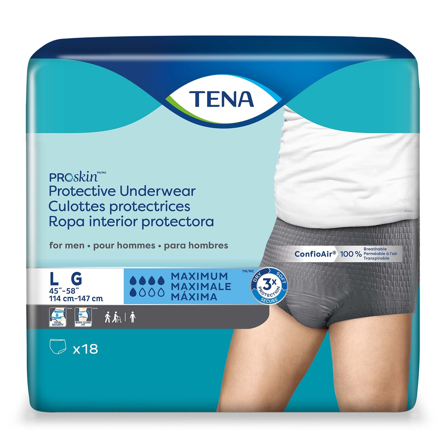 Tena® ProSkin™ Maximum Absorbent Underwear for Men, Large 73530