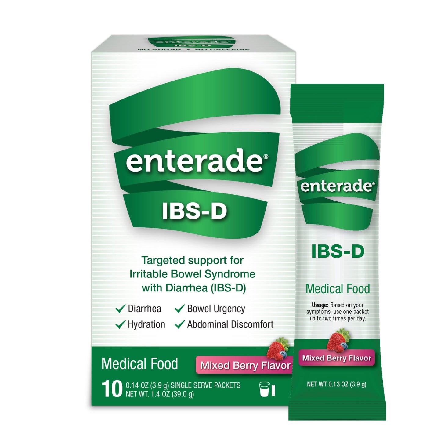 enterade® IBS-D Dietary Support Medical Food, Mixed Berry, Single Serve Packets 40850052516008
