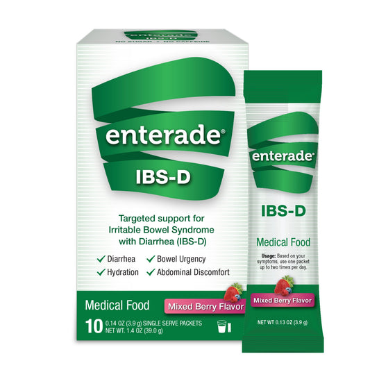 enterade® IBS-D Dietary Support Medical Food, Mixed Berry, Single Serve Packets 40850052516008